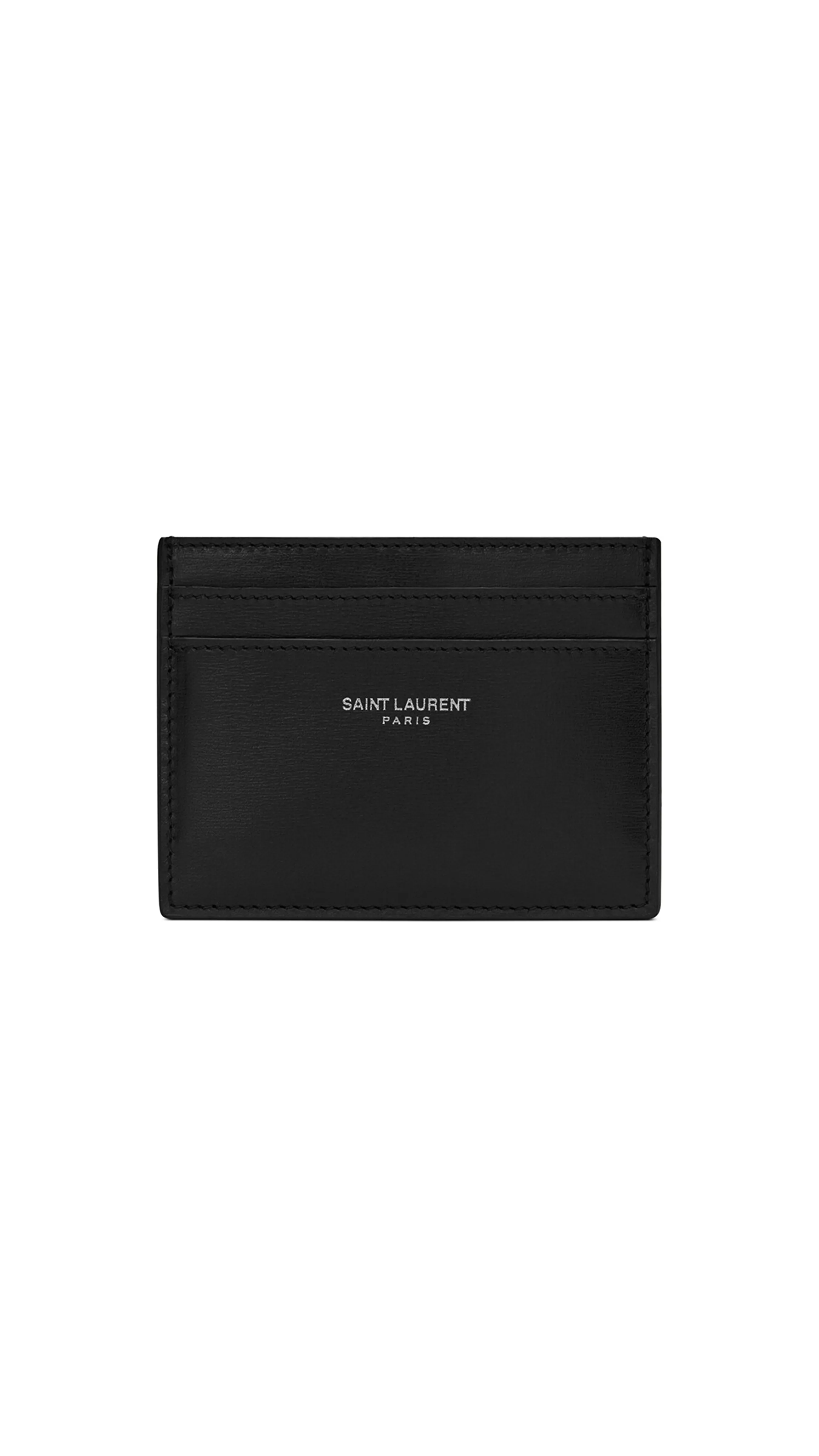 Credit Card Case in Smooth Leather - Black