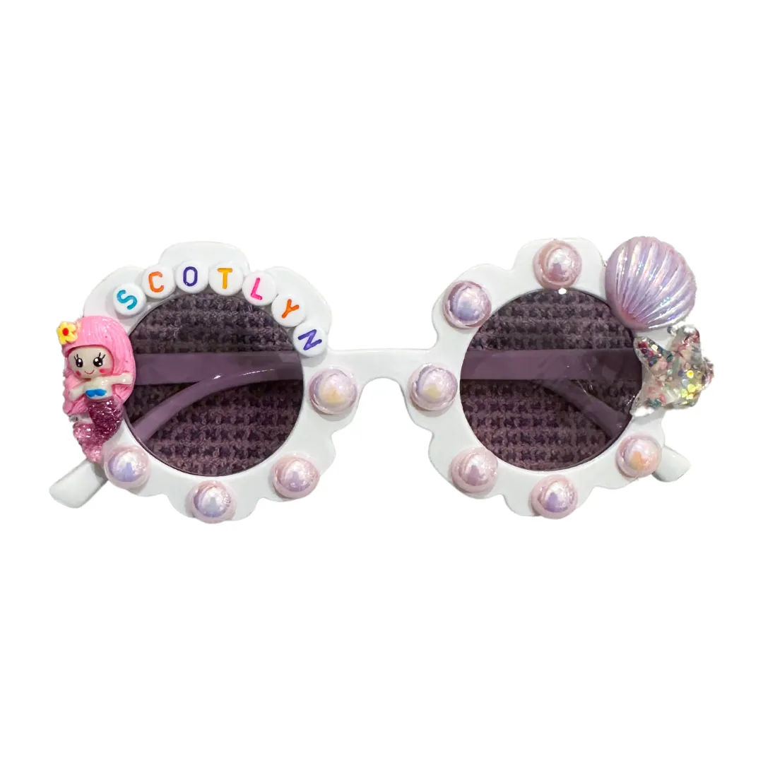 Custom Mermaid Sunnies - White