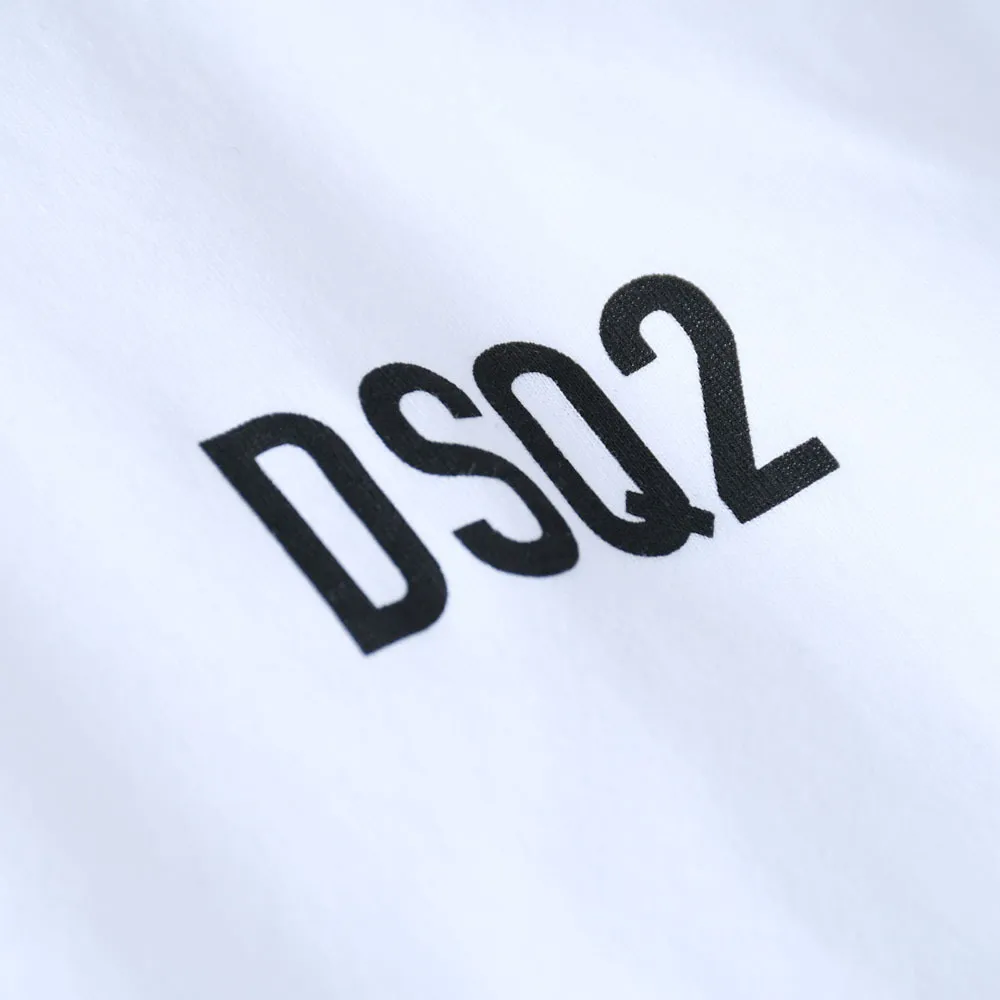 D SQUARED2  |Crew Neck Cotton Short Sleeves Logo Luxury