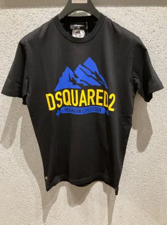 D SQUARED2  |Crew Neck Street Style Plain Cotton Short Sleeves Logo