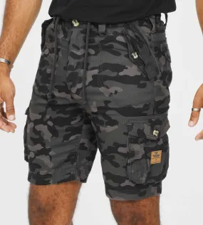 D555 Mens Camouflage Print Cargo Shorts (ZAVIER)