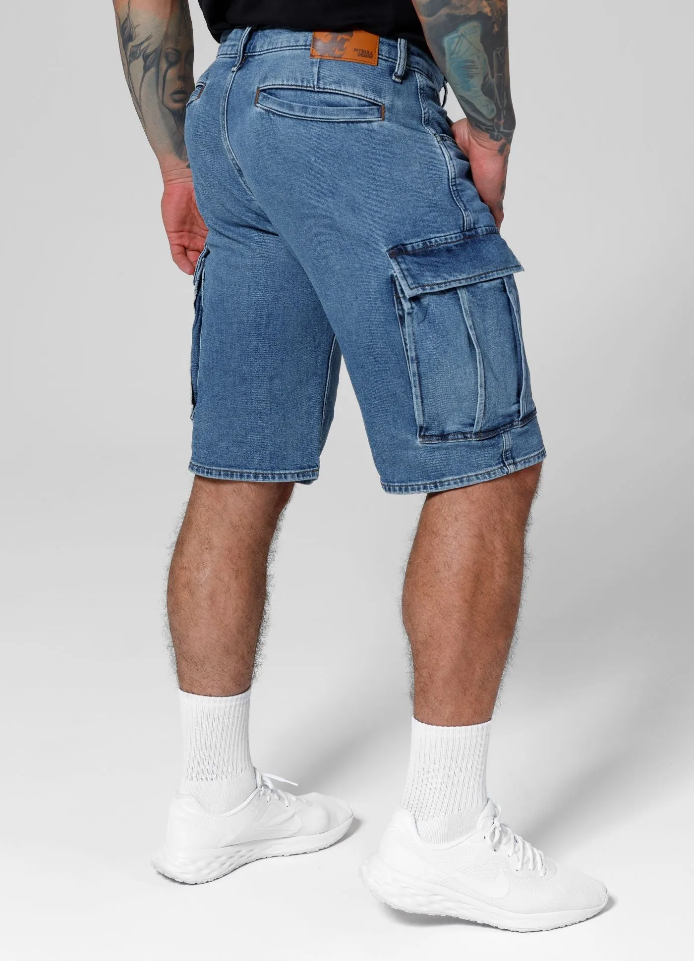 Denim cargo shorts Classic Wash Deerhorn