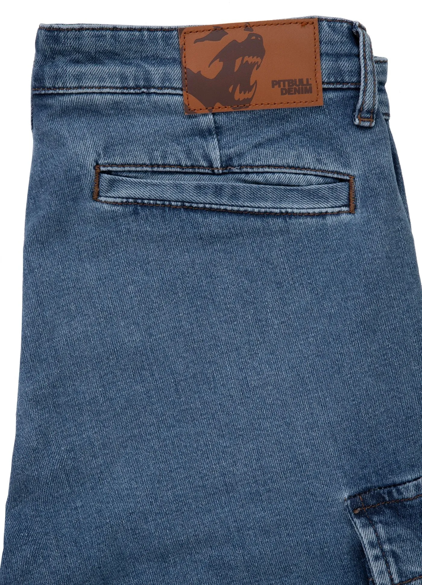 Denim cargo shorts Classic Wash Deerhorn