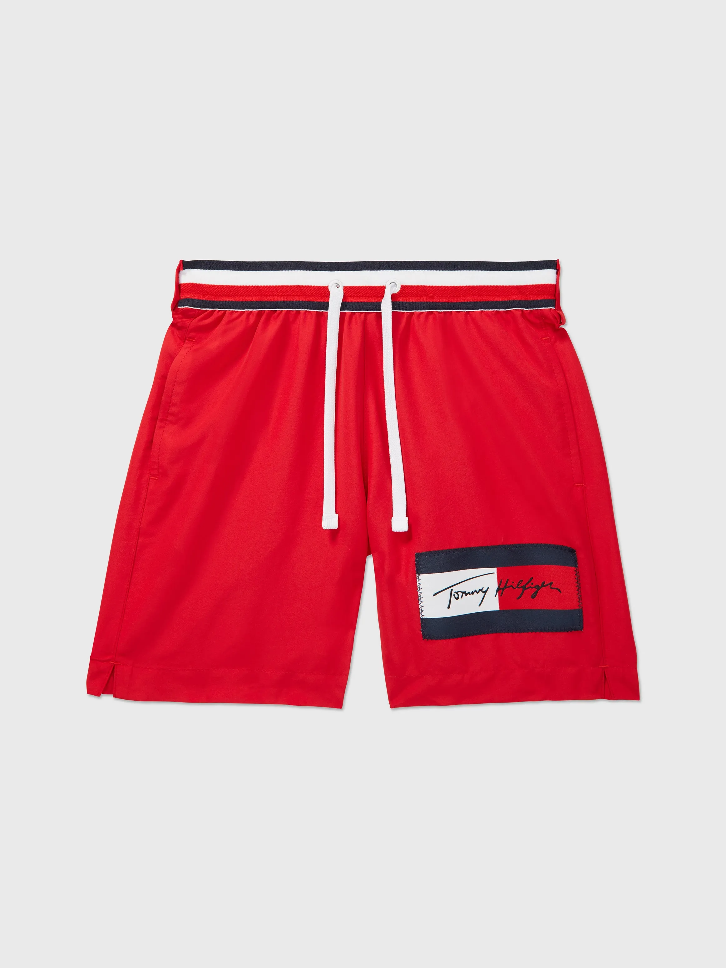 Drawstring Archive Swim Trunks (Kids) - Primary Red