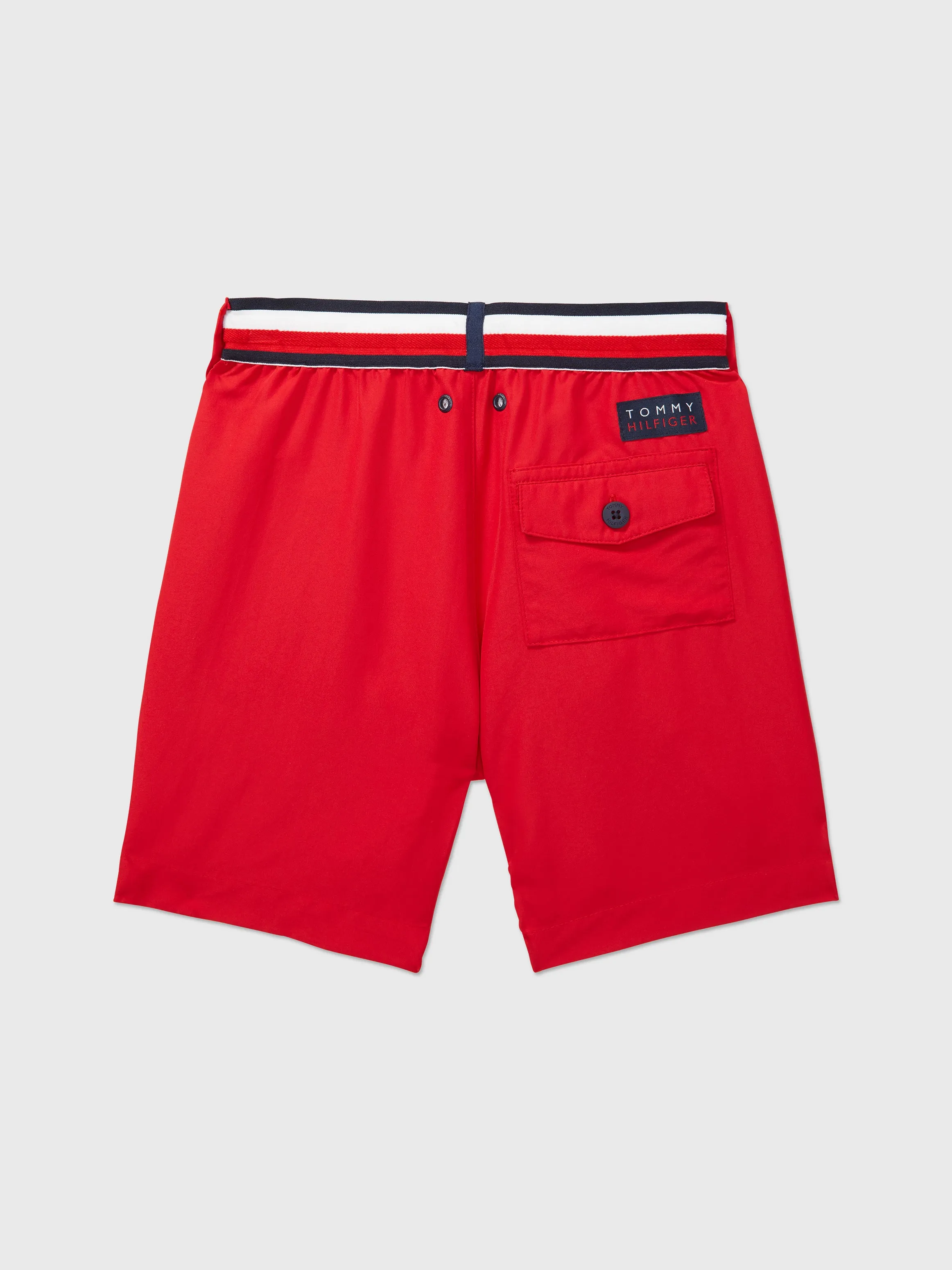 Drawstring Archive Swim Trunks (Kids) - Primary Red