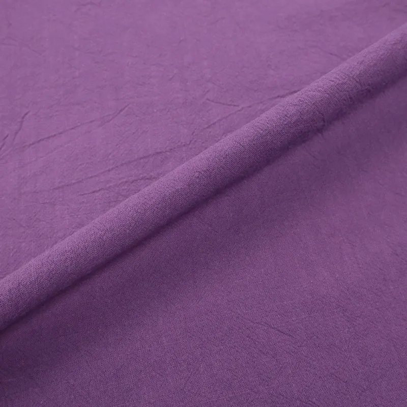 Dressmaking Stonewashed Cotton - Aubergine