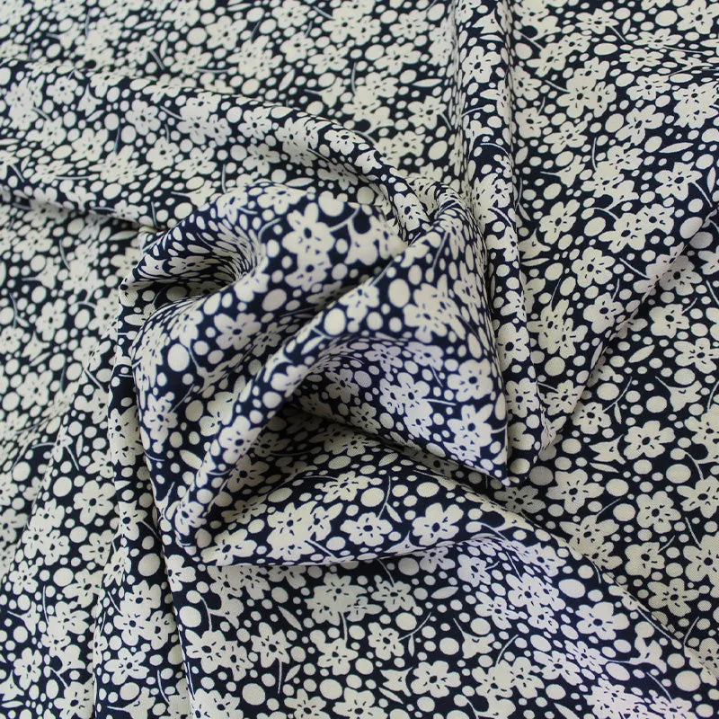 Dressmaking Viscose - Navy - Meadow