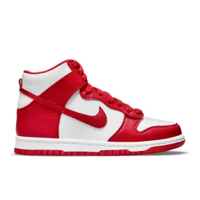 Dunk High (GS) - White/University Red