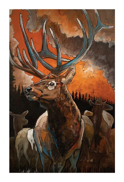 Ed Anderson Elk Print - BHA LIMITED EDITION SERIES