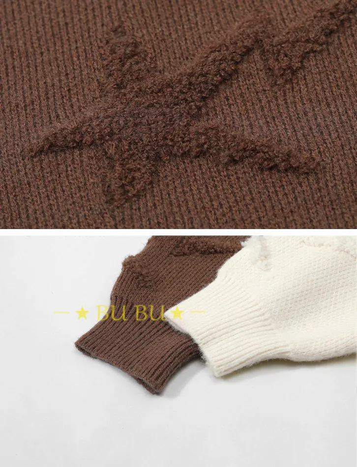 ELF SACK  |Crew Neck Star Casual Style Unisex Blended Fabrics