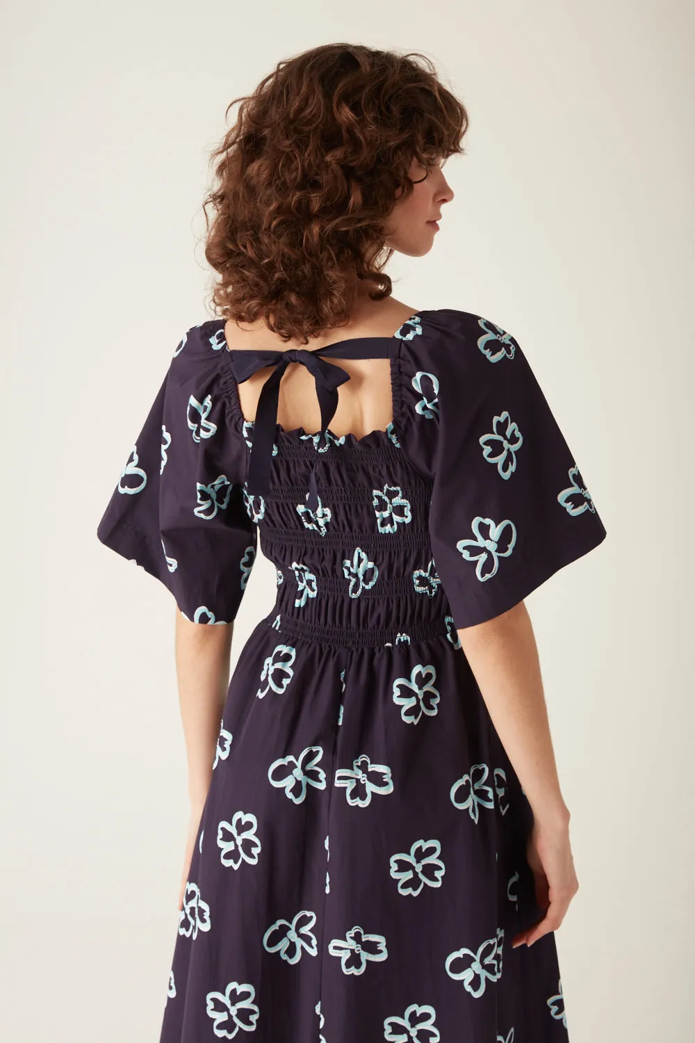 Elloise Dress Navy Floral