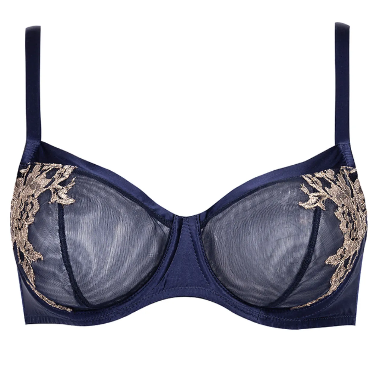 Elsa Navy Balcony Bra