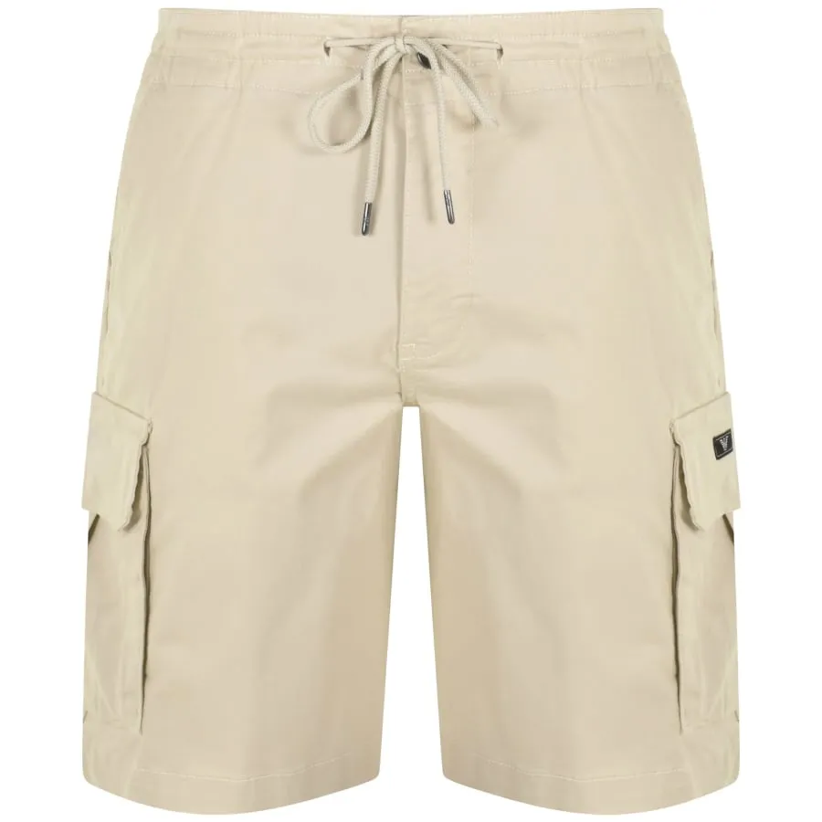 Emporio Armani Cargo Bermuda Shorts Beige