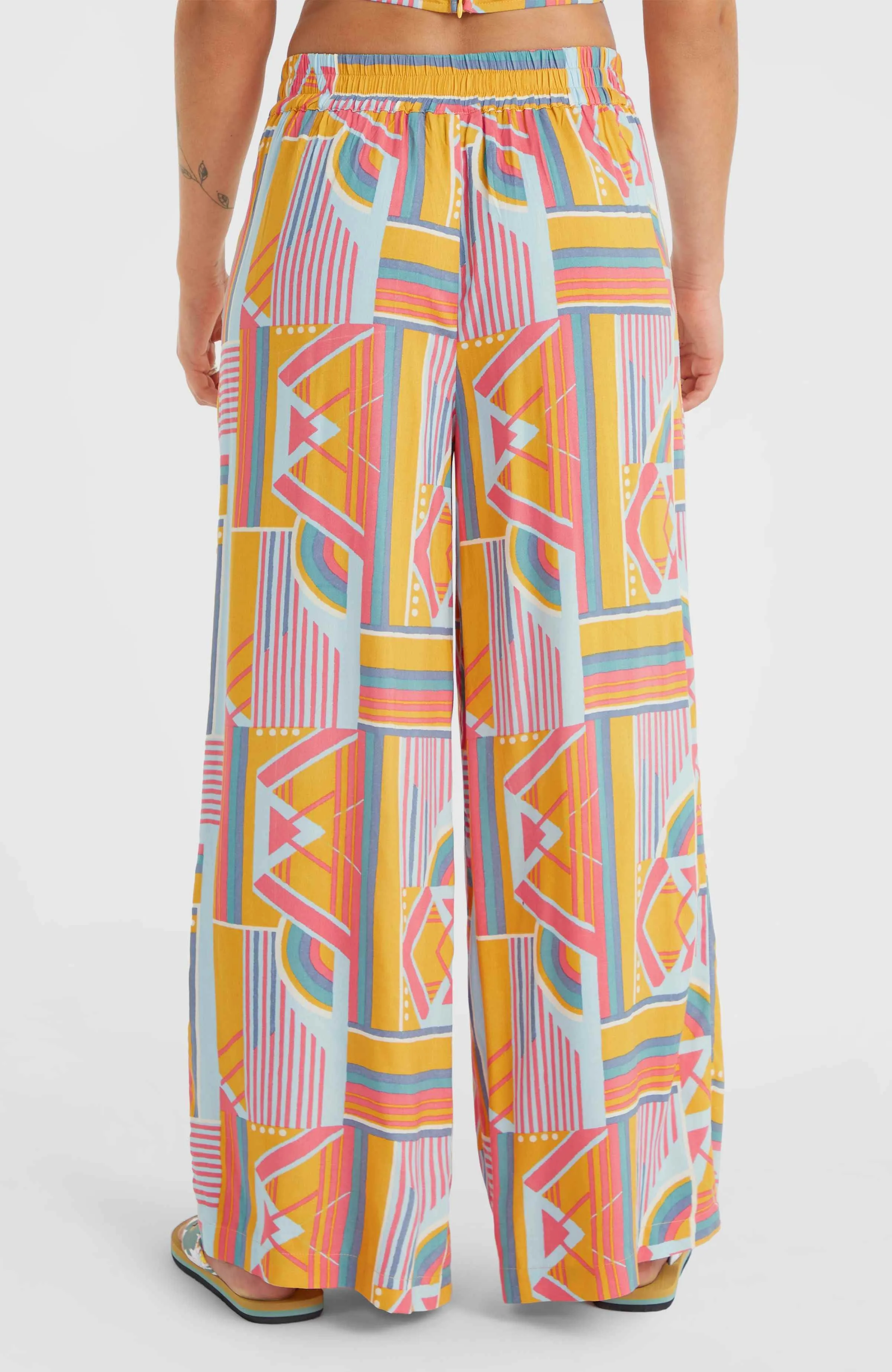 Farrah Women Of The Wave Woven Pants | Yellow Art Geo