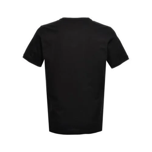 FENDI  |Crew Neck Plain Cotton Short Sleeves Logo Luxury