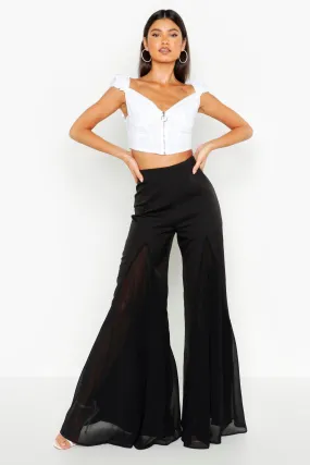 Flared Wide Leg Pants