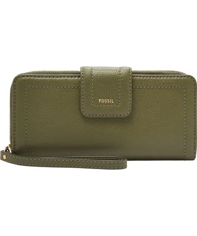 Fossil Women's Madison Leather Zip Clutch