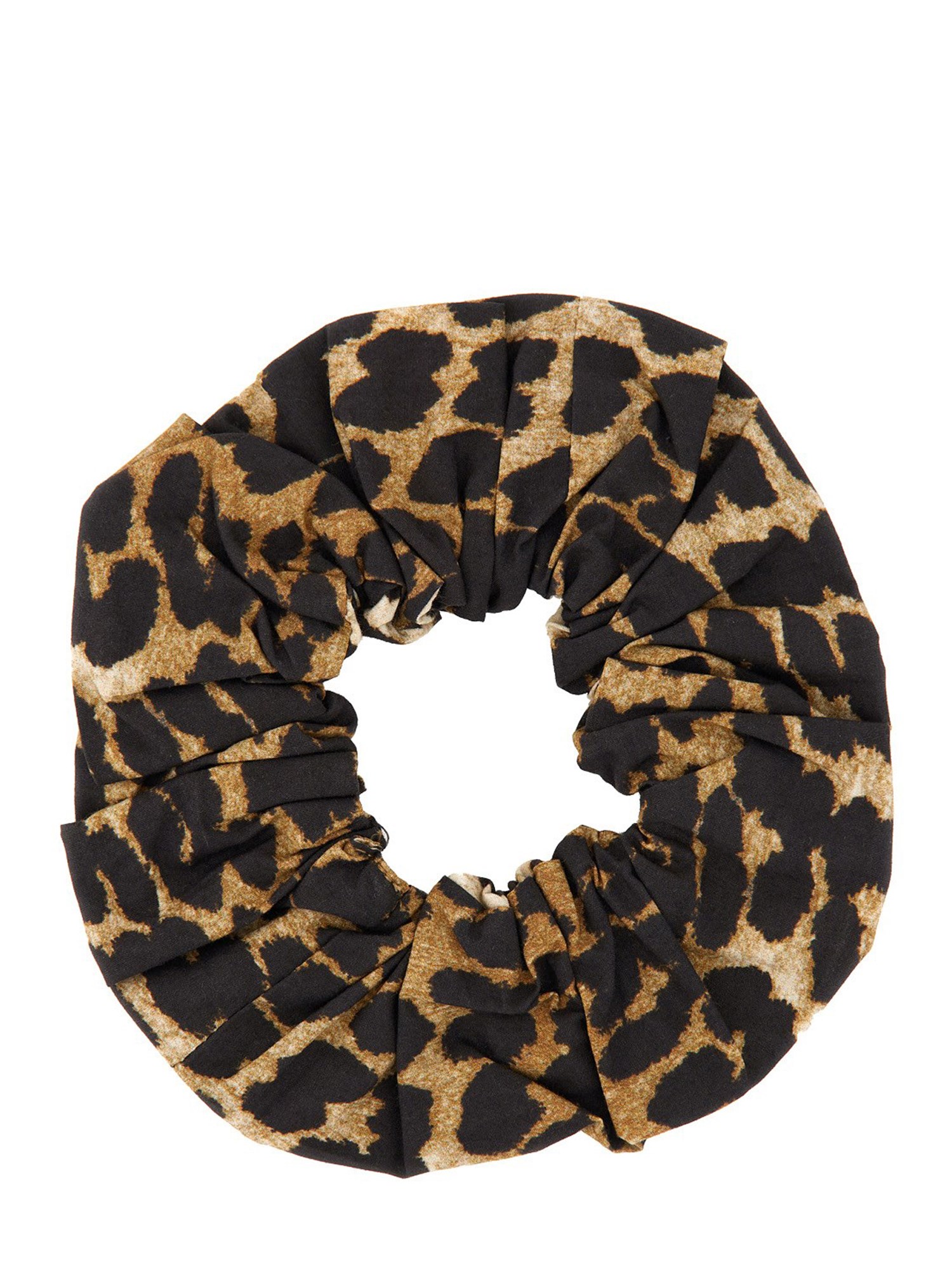 GANNI    COTTON SCRUNCHIE WITH PRINT