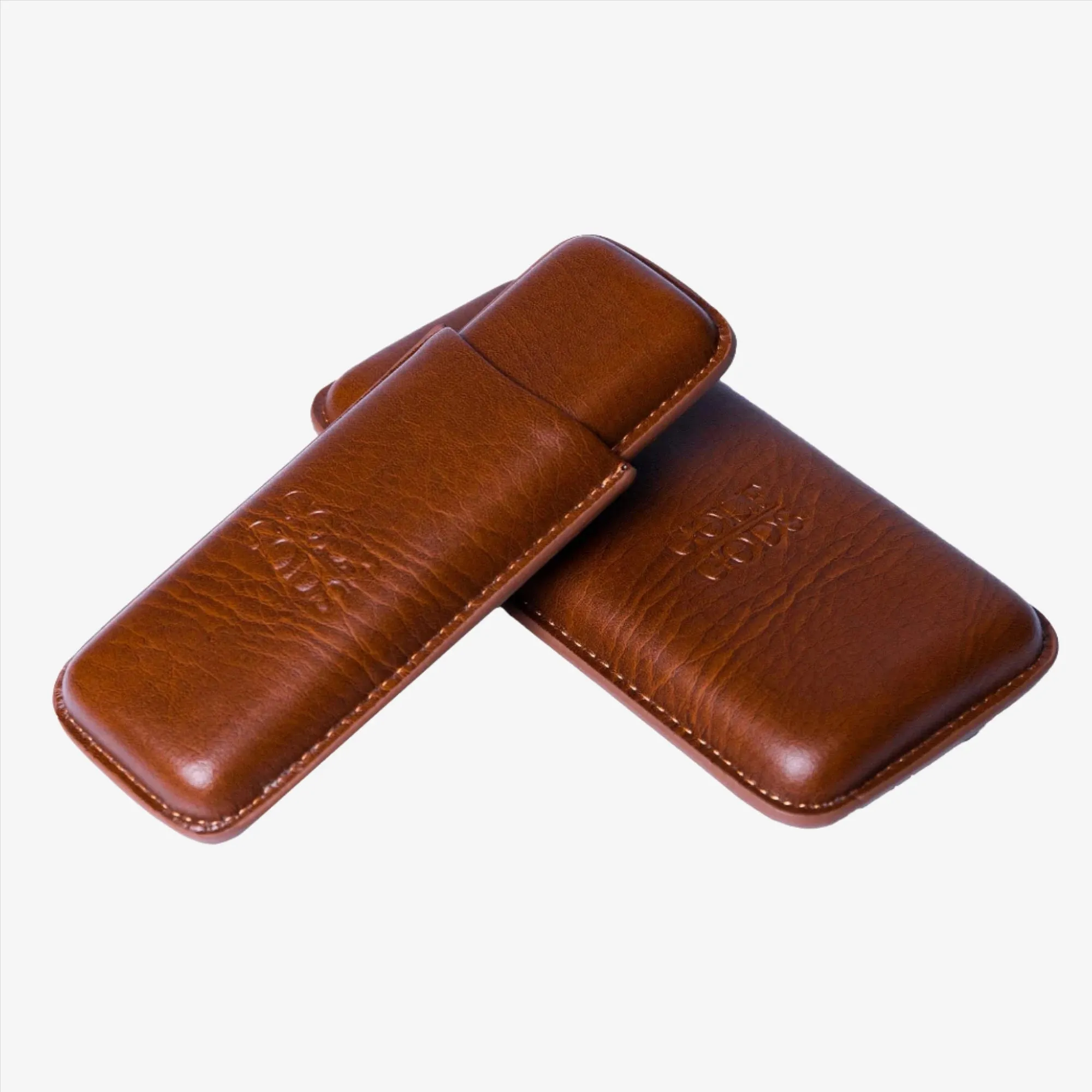 Golf Gods - Leather Cigar Pouch - 2 Cigars