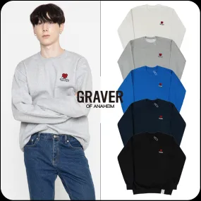 GRAVER  |[GRAVER]★HEART BOARD EMBROIDERY SWEATSHIRT