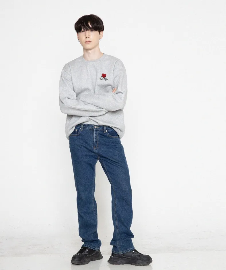 GRAVER  |[GRAVER]★HEART BOARD EMBROIDERY SWEATSHIRT