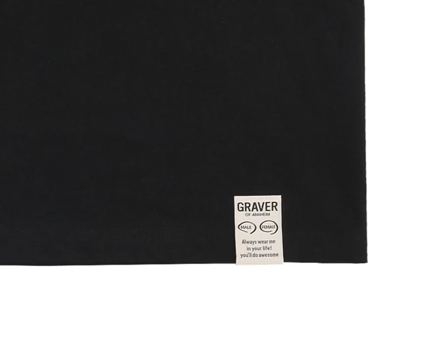 GRAVER  |Unisex Street Style Cotton Short Sleeves Logo T-Shirts