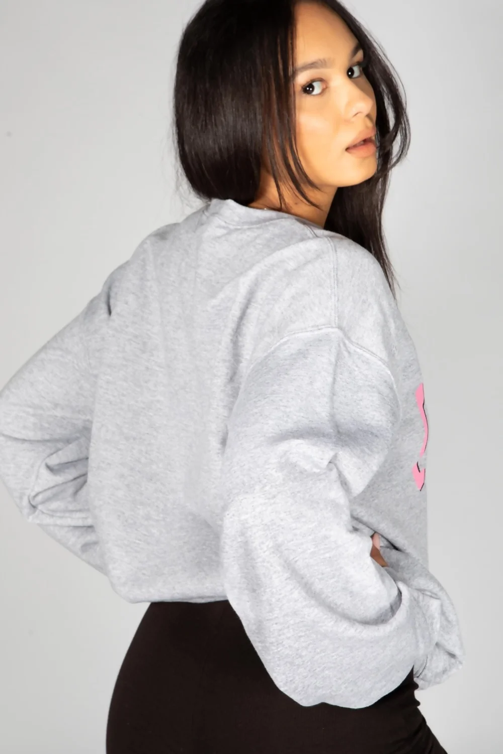 Grey 'Chicago' Oversized Sweatshirt