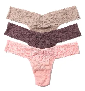 Hanky Panky 3-PACK Signature Lace Low Rise Thong (49113PK) - Still Life