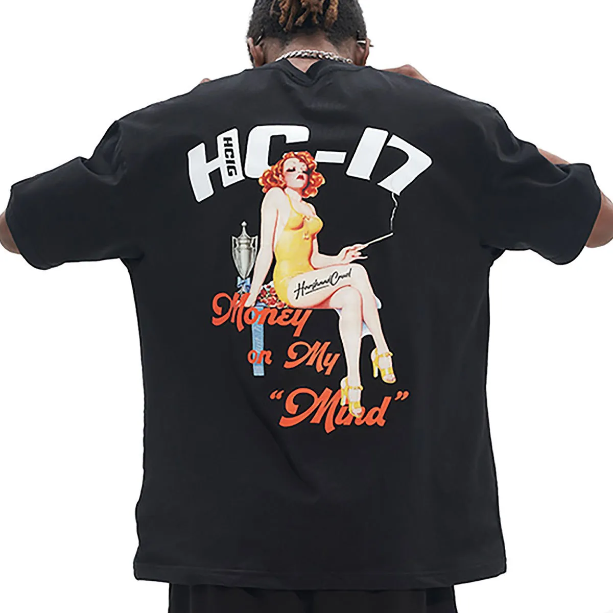 HARSH AND CRUEL  |Crew Neck Unisex Street Style Cotton Short Sleeves Oversized