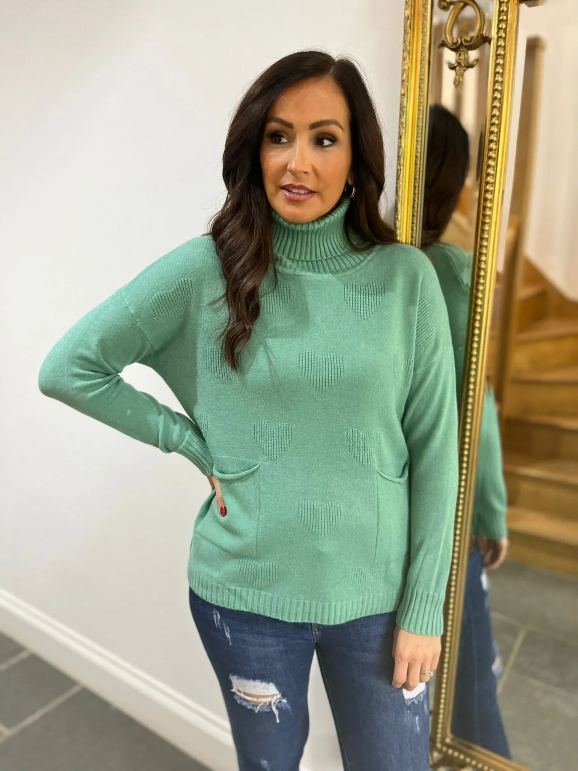 Heart Embossed Jumper Casey