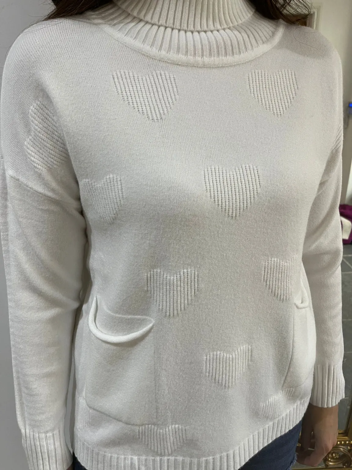 Heart Embossed Jumper Casey