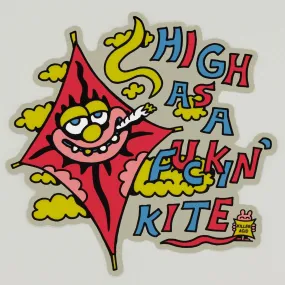 High as A Kite Sticker