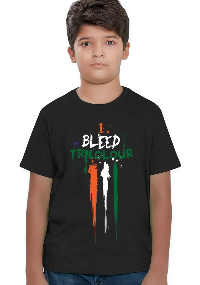 I Bleed Tri Color Senior Kids T-Shirt