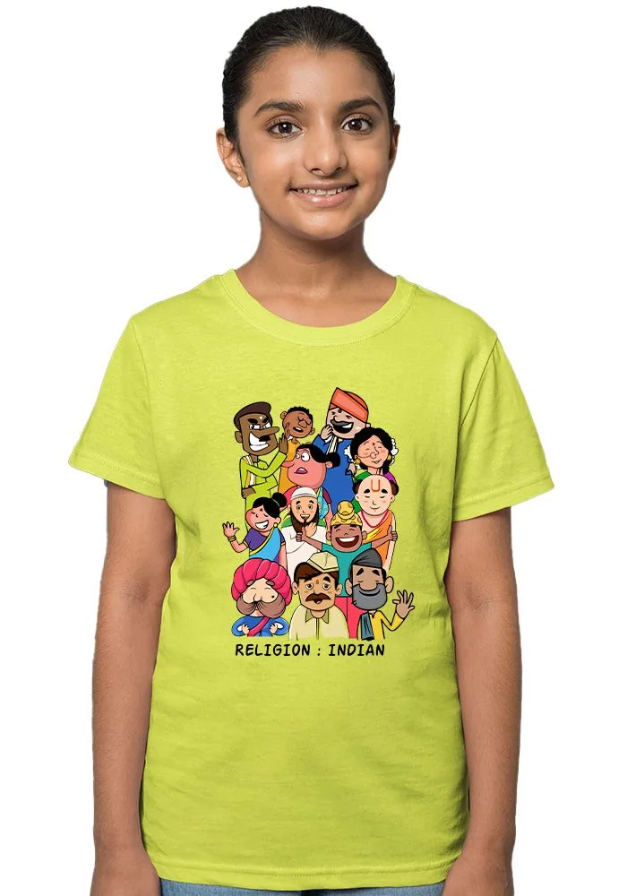 Indian Religion Senior Kids T-Shirt