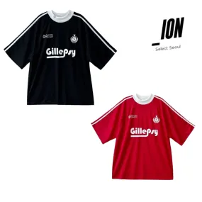 IONSEOUL  |Unisex Street Style Plain Oversized Logo T-Shirts