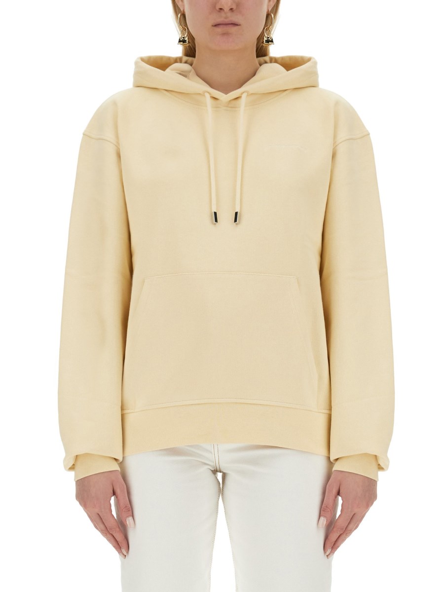 JACQUEMUS    COTTON SWEATSHIRT WITH LOGO