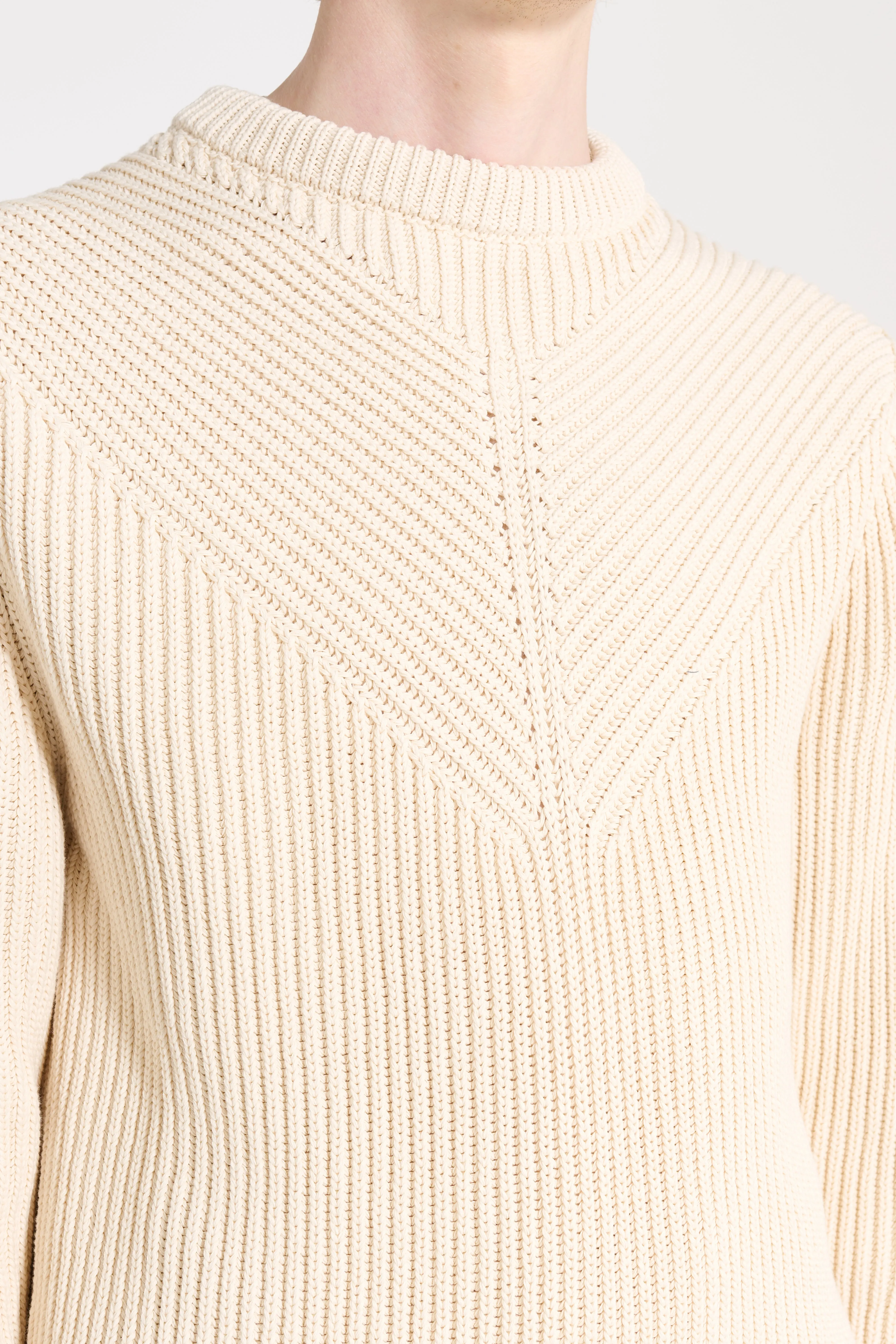 Jil Sander CN LS Jumper Chalk