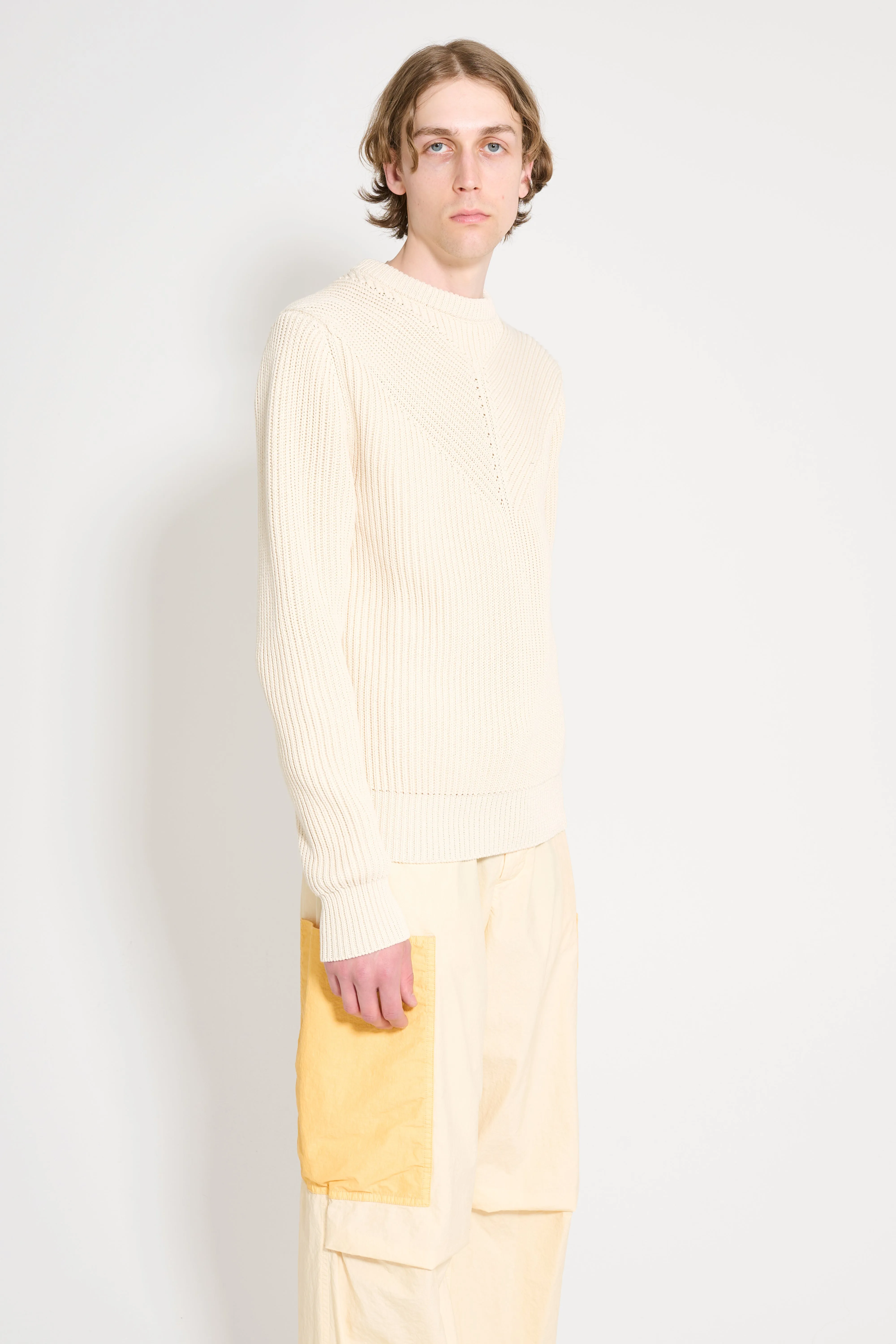 Jil Sander CN LS Jumper Chalk