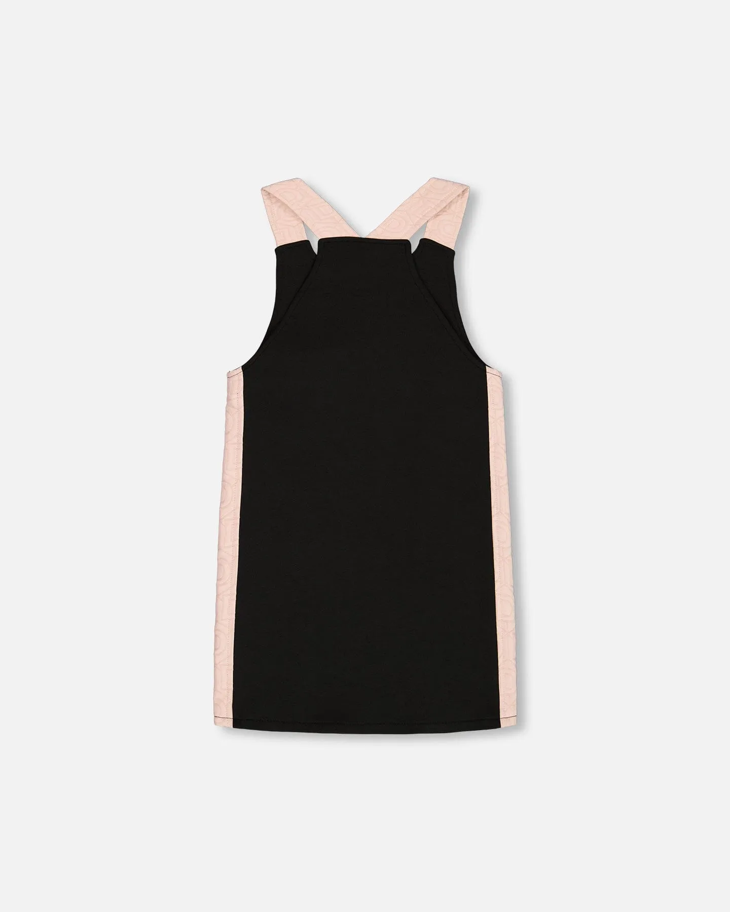 Jumper Dress With Contrast Band Black