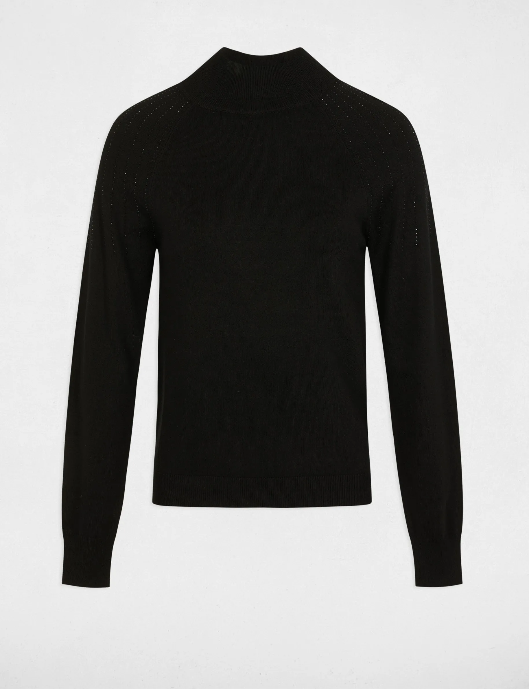 Jumper high collar black women