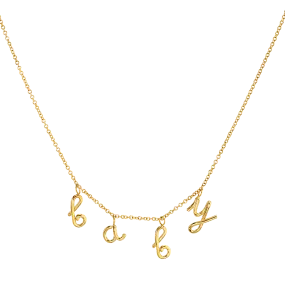 Kids Mini Letter Baby Necklace