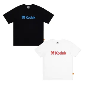 KODAK  |Unisex Street Style Plain Cotton Short Sleeves Logo T-Shirts