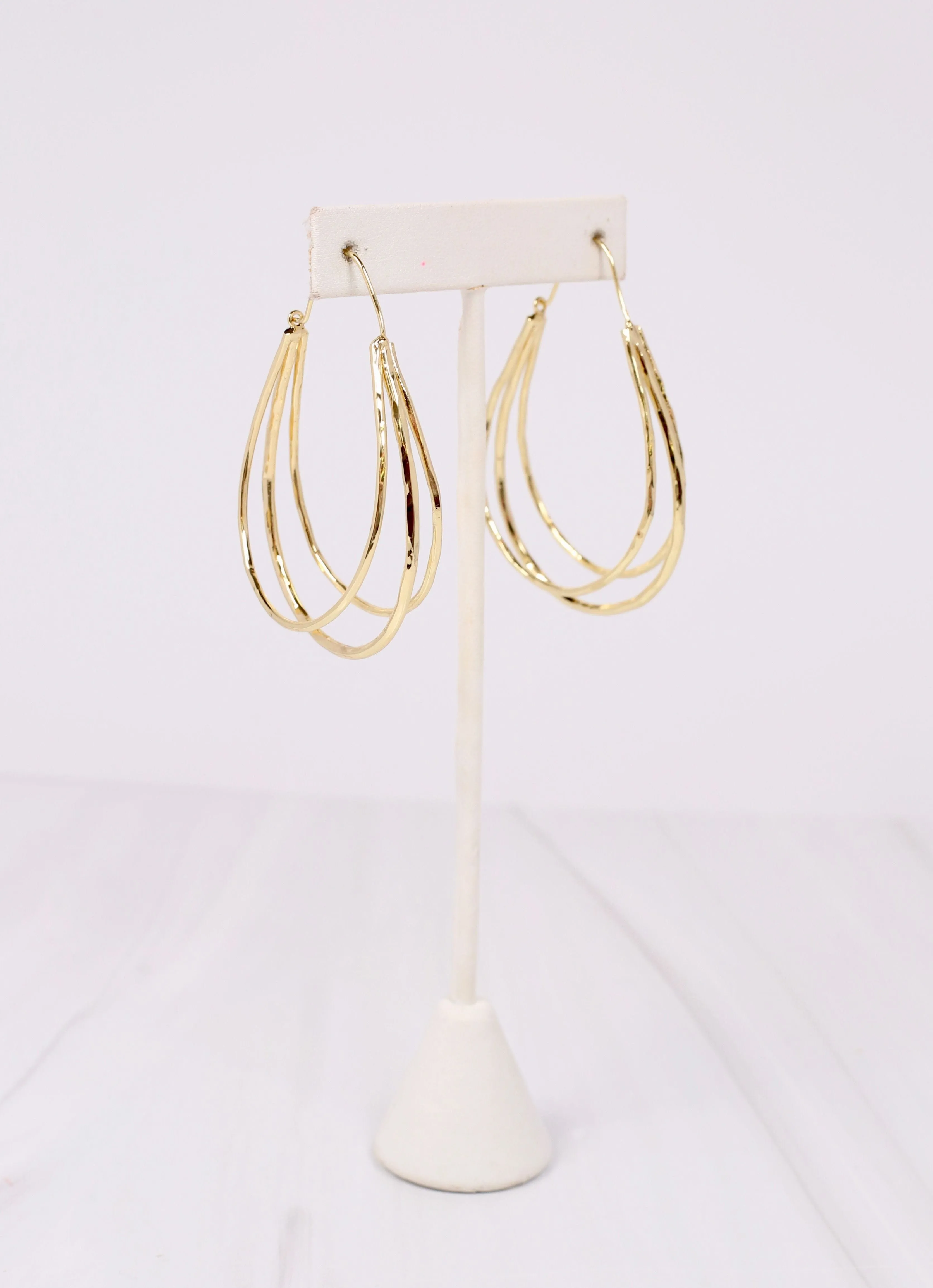 Lance Open Drop Earring GOLD