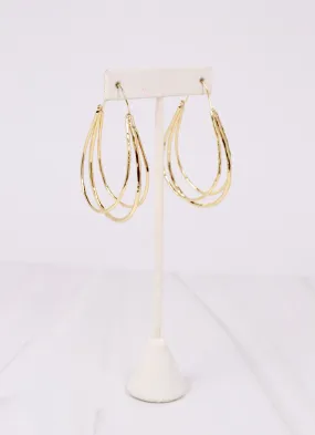 Lance Open Drop Earring GOLD