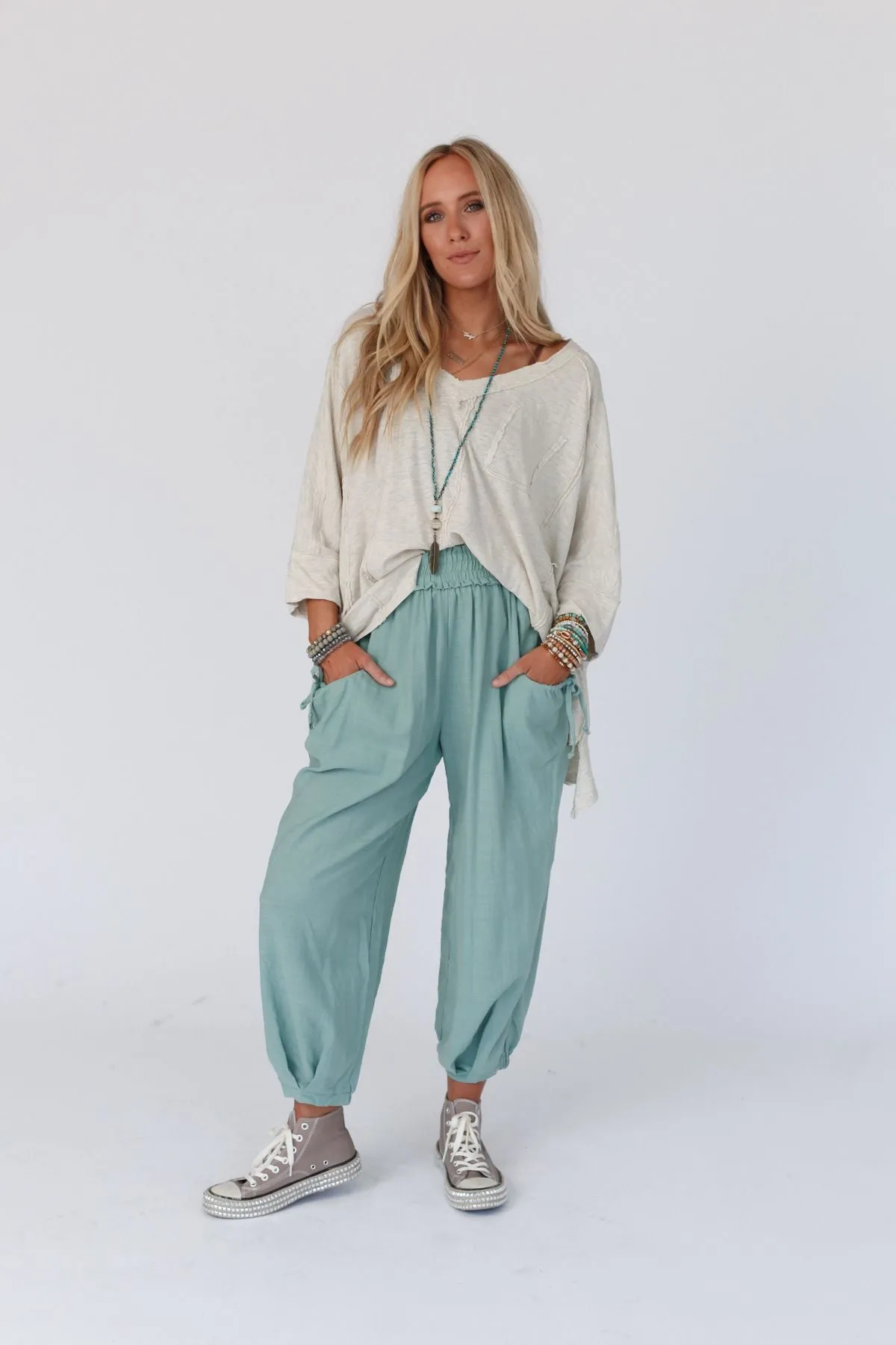 Landon Oversized Top - Oatmeal