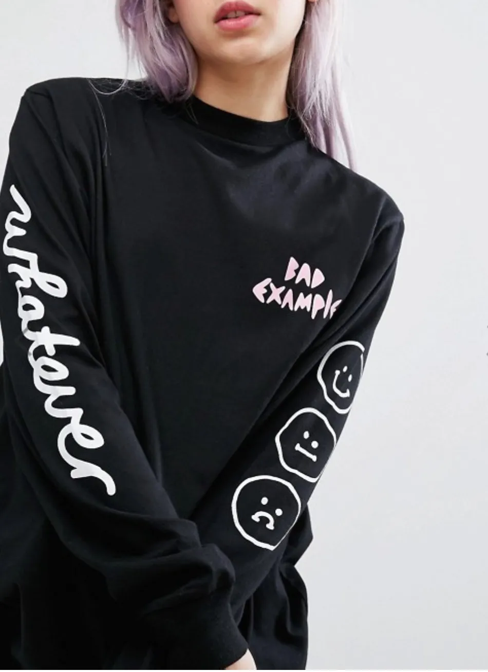 LAZY OAF  |Dots Monogram Street Style U-Neck Cotton Medium Puff Sleeves