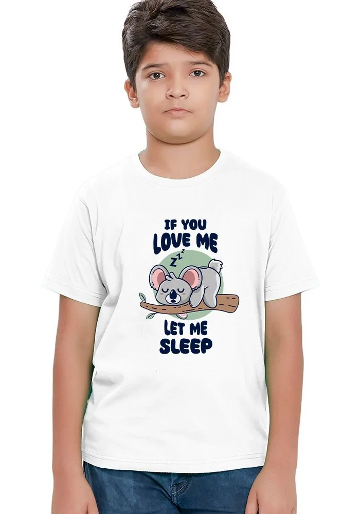 Let Me Sleep Senior Kids T-Shirt