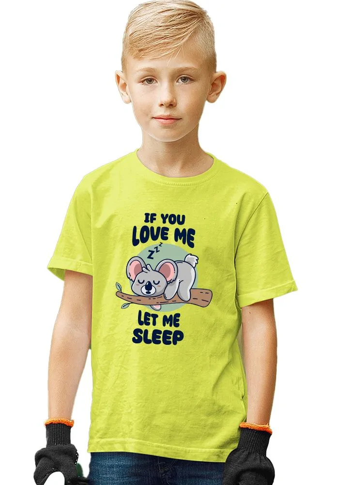 Let Me Sleep Senior Kids T-Shirt