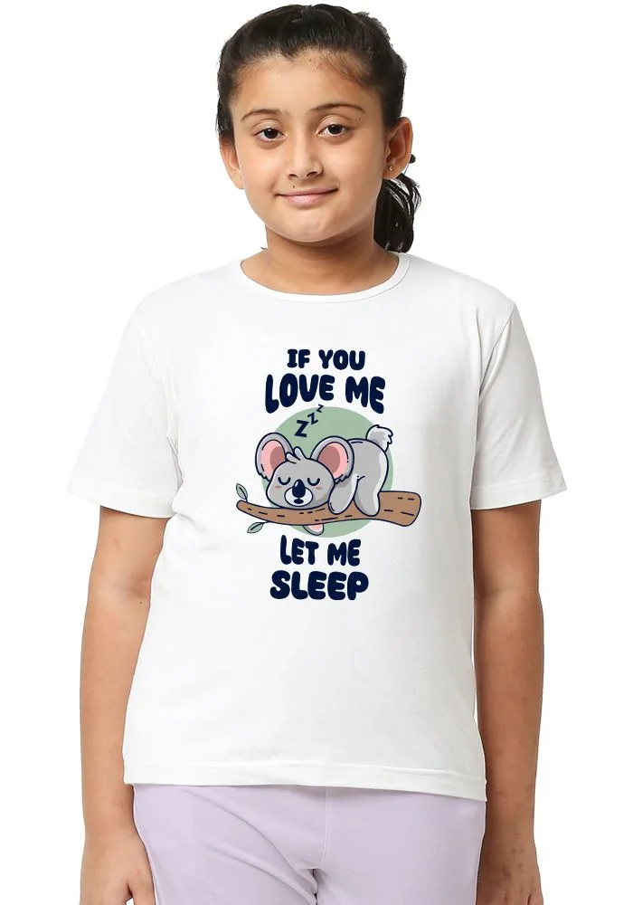 Let Me Sleep Senior Kids T-Shirt