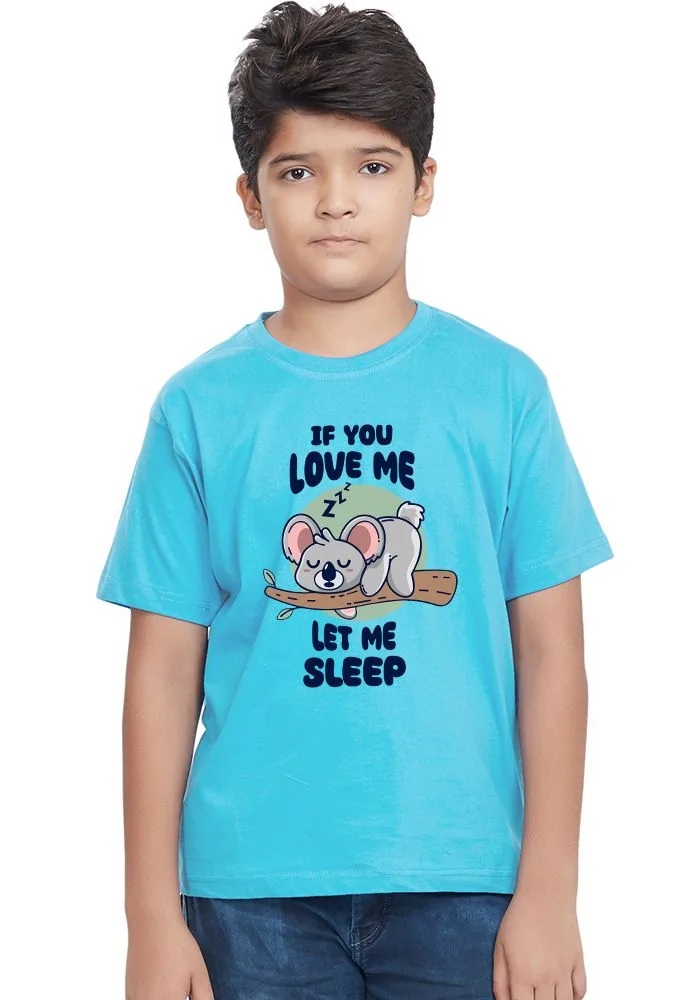 Let Me Sleep Senior Kids T-Shirt